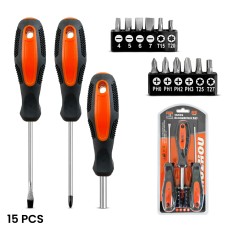 15Pcs Magnetic Screwdriver Set 