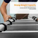 2.9m Multi-uses Extendable Aluminum Straight Ladder 7.8kg 10 Steps