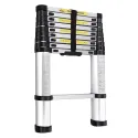 3.2m Multi-uses Extendable Aluminum Straight Ladder 8.5kg 10 Steps