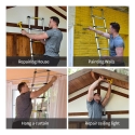 3.8m Multi-uses Extendable Aluminum Straight Ladder 11kg 13 Steps 3.8m Multi-uses Extendable Aluminum Straight Ladder 11kg 13 Steps