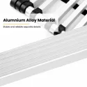 3.8m Multi-uses Extendable Aluminum Straight Ladder 11kg 13 Steps