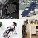 Portable Outdoor Chair With 45° Backrest 