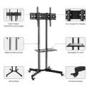 Multifunction Swivel Table Top TV Movable Stand 32"-100" inch