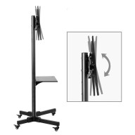 Multifunction Swivel Table Top TV Movable Meeting Room Stand 32"-70" inch
