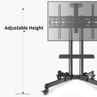 Multifunction Swivel Table Top TV Movable Meeting Room Stand 32"-70" inch
