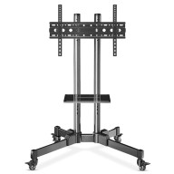 Multifunction Swivel Table Top TV Movable Meeting Room Stand 32"-70" inch