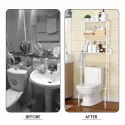 3 Tiers Top Bathroom Storage Rack 9109, 134(H)*50.5(W)*30(L) cm