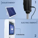 SARAH 16” Rechargeable Solar Fan Lithium Battery 4000mAh 7.4V V218-5