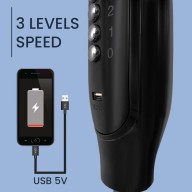 SARAH 16” Rechargeable Solar Fan Lithium Battery 4000mAh 7.4V 188-5