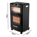 OSmart Gas & Electric Dual Purpose Heater 1260W, Os10117 OSmart Gas & Electric Dual Purpose Heater 1260W, Os10117