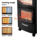 OSmart Gas & Electric Dual Purpose Heater 1260W, Os10117 OSmart Gas & Electric Dual Purpose Heater 1260W, Os10117