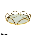 MDA Homes Luxury Round Serving Tray With Mirror Base, 4pcs 20,25,30,35cm MDA Homes Luxury Round Serving Tray With Mirror Base, 4pcs 20,25,30,35cm