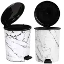 Tuffex Marbled Black Pedal Dustbin Set of 3 Sizes 7,13,22L