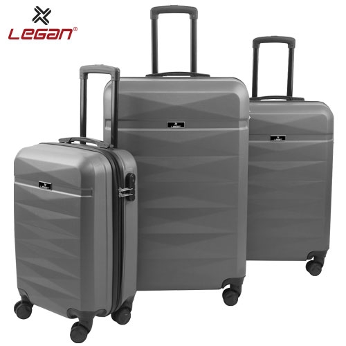 Legan ABS Travel Bag Set of 3pcs, Prominent X Grey