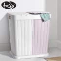 Rio Double Multi-purpose Laundry Basket 80Lt, Grey & White Rio Double Multi-purpose Laundry Basket 80Lt, Grey & White