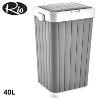 Rio Single Multi-purpose Laundry Basket 40Lt, Grey