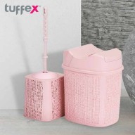 Tuffex Woow Series 5 Pcs Bathroom Set, Pink