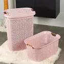 Tuffex Woow Series 5 Pcs Bathroom Set, Pink