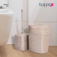 Tuffex Woow Series 5 Pcs Bathroom Set, Cappucino