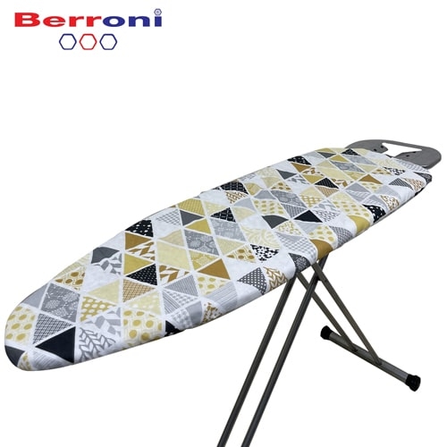 Berroni Ironing Board Cover, Patterned Yellow 130cm