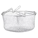 Kitchen Dark Grey Round Casserole With Basket, CUIZINA