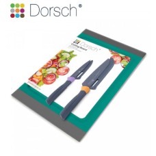 DORSCH CUTTING BOARD & KNIVES SET OF 2 PCS
