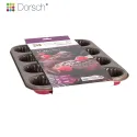 DORSCH STRIPED MUFFIN PAN 12 CUP