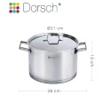 DORSCH STAINLESS STEEL STOCK POT 20CM 3.8L