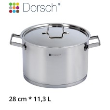 DORSCH STAINLESS STEEL STOCK POT 28CM 11.3L