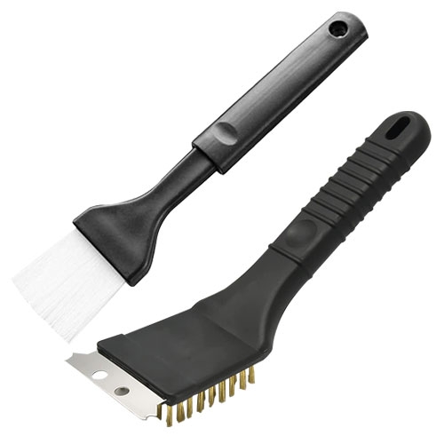 Grill Brush and Scraper with Handle 2pcs