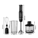 HAEGER 4 in 1 Portable Hand blender with Chopper/Whisker and Juicer