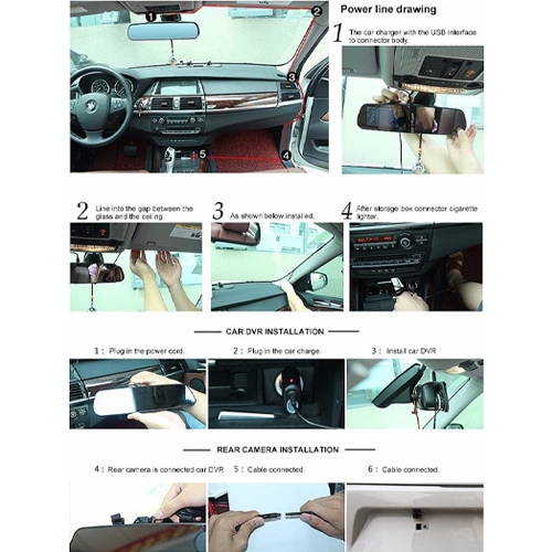 Full HD 1080 All-In-One Mirror DVR