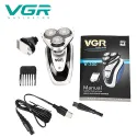 VGR V-300 2 in 1 Rechargeable Triple Head Hair Trimmer 