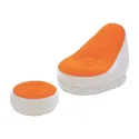 BESTWAY Inflate-A-Chair Orange and White Comfort Cruiser