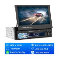 7 Inch Wince Car MP5 Player Retractable Flip Stereo Radio Bluetooth GPS USB AUX 