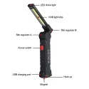 RECHARGEABLE WORK LIGHT LED WITH MAGNETIC BASE 360 DEGREE ROTATE