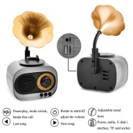 Wireless Bluetooth Rechargeable Speaker 2” 1200mAh, Classic Retro Style B5