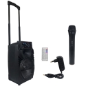 Wireless Bluetooth Rechargeable Karaoke Trolley Speaker 8”, QS-81 Wireless Bluetooth Rechargeable Karaoke Trolley Speaker 8”, QS-81