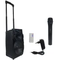  Wireless Bluetooth Rechargeable Karaoke Trolley Speaker 8”, QS-81