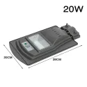 20W SOLAR STREET LIGHT WITH MOTION SENSOR