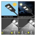 40W Solar Street Light Outdoor with PIR Motion Sensor, Waterproof LED Wall Lights Street Area Lighting Auto ON/OFF Courtyard Deck Night Lights