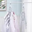 Multifunctional magic folding hanger