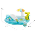 INFLATABLE KIDS POOL, GATOR PLAY CENTER INTEX 203* 173* 89 cm 