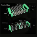 Foldable Kitchen Drain Shelf Rack Vegetable Drainer