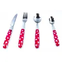 24 Pieces stainless steel cutlery dinner knife fork spoon teaspoon