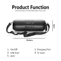 Wireless Bluetooth Rechargeable Speaker 2” 1200mAh, X33 Wireless Bluetooth Rechargeable Speaker 2” 1200mAh, X33