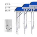 PORTABLE FOLDING TABLE 120*60*73 CM WITH 4 CHAIRS