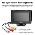 TFT LED Color Monitor, 4.3/5 inch, REAR view