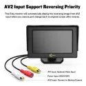 TFT LED Color Monitor, 4.3/5 inch, REAR view