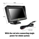 TFT LED Color Monitor, 4.3/5 inch, REAR view
